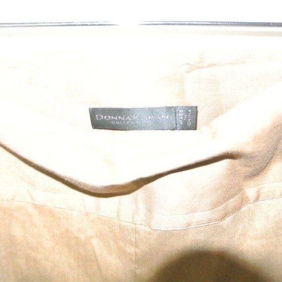 Donna Karan Collection Brown Linen Stretch Pants 4 - Picture 10 of 16